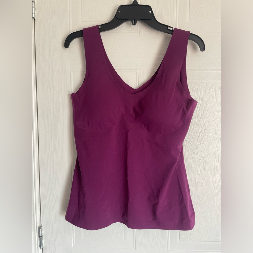 Knix LuxeLift Cami Supportive Wireless Bra Top in Plum Minimalist Size XL - Picture 2 of 11